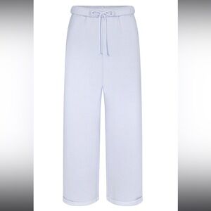 SKIMS Cotton Fleece Classic Straight Leg Pant | Periwinkle | size S